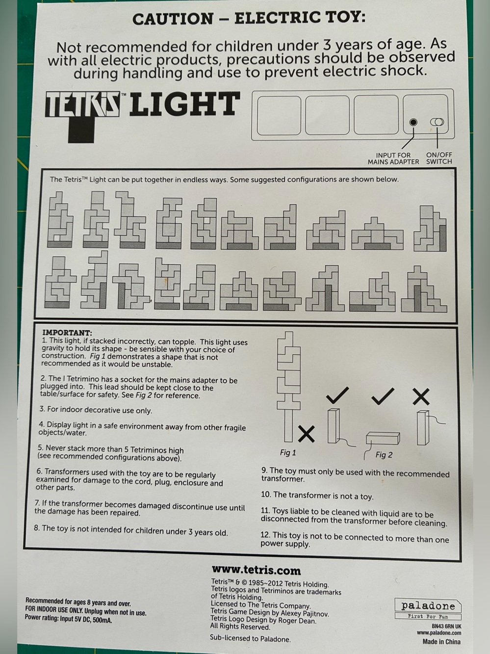 Colorful LED Tetris Wall Light - Multi Color - Picture 4 of 15